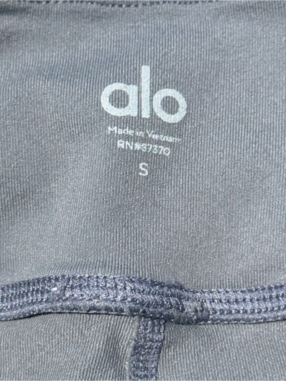 Alo Yoga Leggings Womens Size Small High-Waist Gray Moto athletic Performance